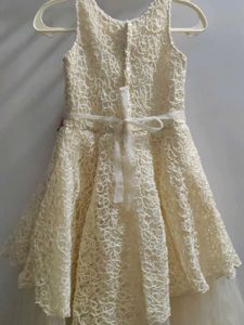 Cream Lace Party Dress