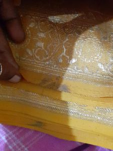 Yellow Silk Saree