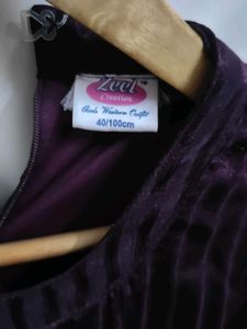 Party Wear Purple Gown For Girls