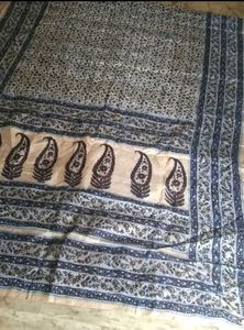 NEW cotton silk floral printed saree attached fall