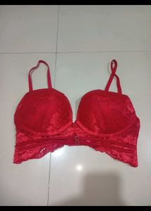Red Lace Bra (lasenza)