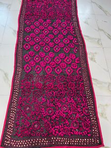 Pure Georgette Hand Phulkari Dupptta