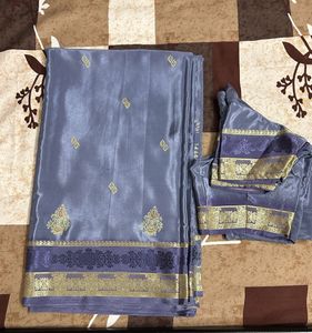 Lavender Fancy Silk Saree