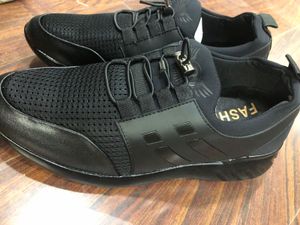 Stylish Black Sneakers For Kids Size UK 7
