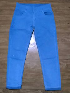 Blue High-Waisted Jeans