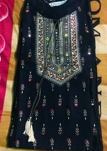 Elegant Black Kurta💞💗