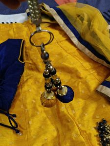Yellow &amp; Blue Lehenga Set