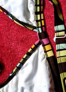 Funky Patterned Bikini Top