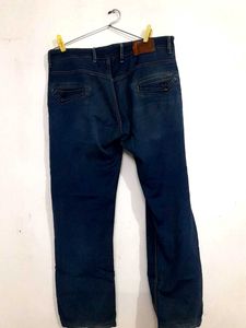 Classic Dark Wash Straight Fit Denim Jeans