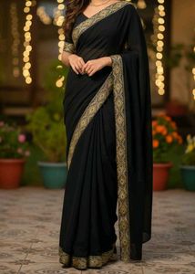 Elegant Black Saree