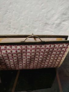 Vintage Checked Clutch