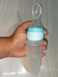 Baby Feeding Bottle with Spoon