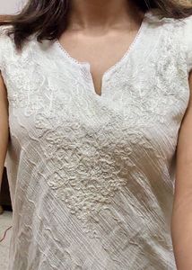 Vintage Embroidered Sleeveless Tunic