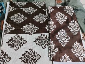02 set of 5 feet Patterned Curtains
