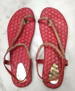 Red Sandals