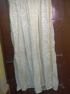 Elegant White Embroidered Dress
