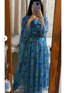 Fashion Flowers Printed Long Suit.