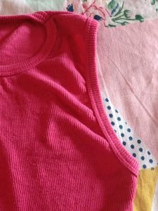 Pink Sleeveless Top