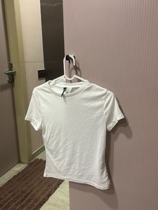 White H&amp;M Basic T-Shirt