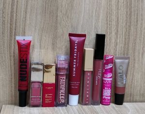 Combo Of Lipsticks And Glosses