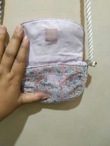 Small Floral Crossbody Bag with Rope Strap