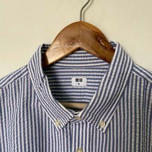 Uniqlo Striped Seersucker Shirt