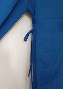 Blue Tie Waist Coat Dress(3XL-UK18)