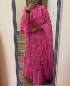 Pink Embroidered Salwar Kameez
