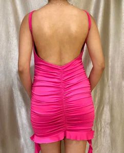 Ruched Backless Dress
