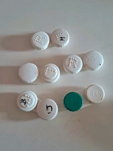 5 Alcon Lense Case Used But In Good Condition