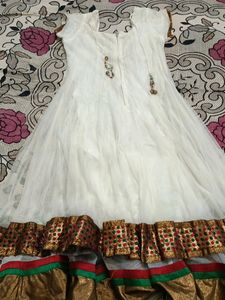 Anarkali Stone Work layered Kurta Set