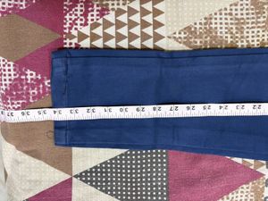 Blue pure cotton Trouser