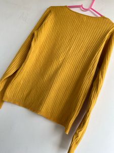 Yellow Colour Ladies Sweater
