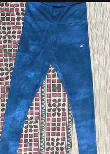 Performax Blue Patterned Gym Leggings