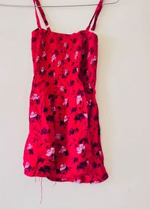 Red Floral Sundress