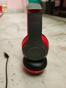 Bluetooth Red Headphone Wireless  With Charging C
