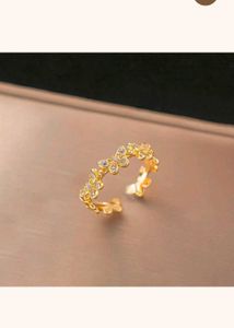 Gold Heart Layered Necklace &amp; Butterfly Ring