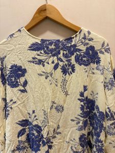 Beautiful Floral Tie-Front Top