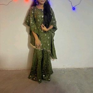 Kaftan With Sharara Dress