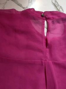 Pink Sheer Top