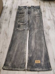 Ma556 Strong Cargo Bootcut Jeans Waist 32