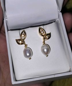 Price Drop!Fresh Water Pearl&German Silver Earring