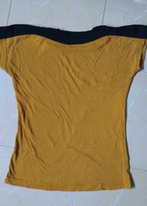 Mustard Yellow Casual Tshirt