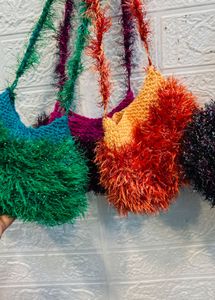 🇫🇷 Paris imported Fuzzy Knit Shoulder Bag