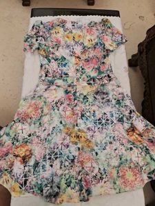 Retro Floral Skater Dress