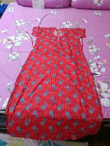 Red Floral Nighty
