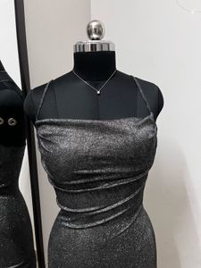 Padded Glitter Shimmer Bodycon Dress