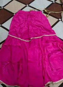 Pink hand Work Heavy Garara Suit