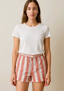 &#34;Chic Summer Striped Short