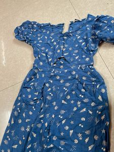 Cute Blue Patterned Dress